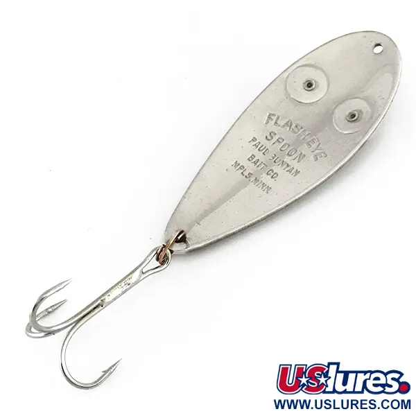  Paul Bunyan Flash eye spoon, нікель/червоні очі, 17 г, блесна коливалка (колебалка) #8229