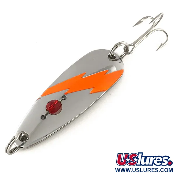 Red Eye Lures Red Eye Evil Eye UV (світиться в ультрафіолеті), нікель/помаранчевий/червоний, 14 г, блесна коливалка (колебалка) #8231