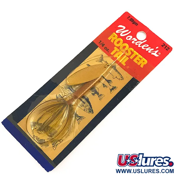 Yakima Bait Worden’s Original Rooster Tail, золото/коричневий, 7 г, блешня оберталка (вертушка) #8237