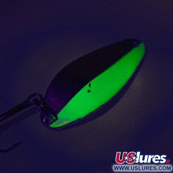  Acme Little Cleo UV (світиться в ультрафіолеті), нікель/зелений, 7 г, блесна коливалка (колебалка) #8243