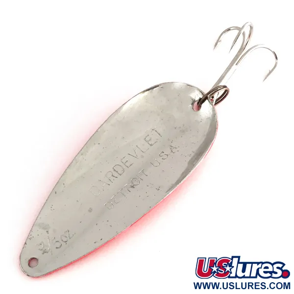 Eppinger Dardevle Dardevlet UV (світиться в ультрафіолеті), малиновий/нікель, 21 г, блесна коливалка (колебалка) #8248