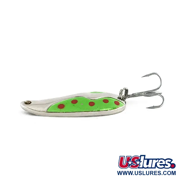 Acme Kamlooper, нікель/зелений/червоний, 11 г, блесна коливалка (колебалка) #8253