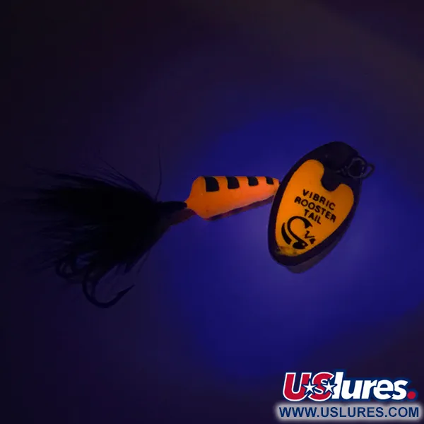 Yakima Bait Vibric Rooster Tail UV (світиться в ультрафіолеті), 7 г, блешня оберталка (вертушка) #8291