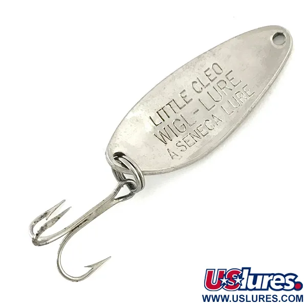 Seneca Little Cleo, нікель/зелений, 7 г, блесна коливалка (колебалка) #8316