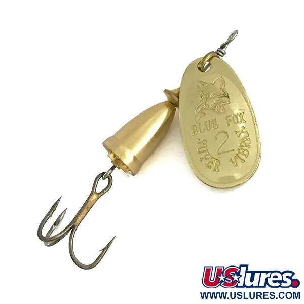 Blue Fox Super Vibrax 2, золото, 6 г, блешня оберталка (вертушка) #8317