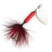 Yakima Bait Worden’s Original Rooster Tail 3, нікель/червоний, 6 г, блешня оберталка (вертушка) #8319