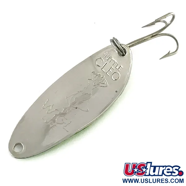 Seneca Little Cleo (Hula Girl, UV - світиться в ультрафіолеті), нікель/зелений, 10 г, блесна коливалка (колебалка) #8324