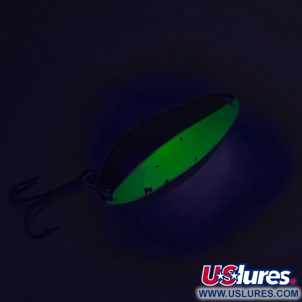 Seneca Little Cleo (Hula Girl, UV - світиться в ультрафіолеті), нікель/зелений, 10 г, блесна коливалка (колебалка) #8324