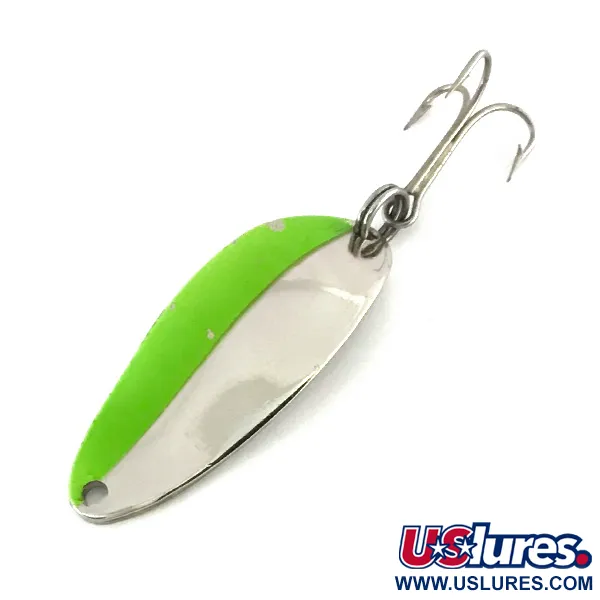 Seneca Little Cleo (Hula Girl, UV - світиться в ультрафіолеті), нікель/зелений, 10 г, блесна коливалка (колебалка) #8324