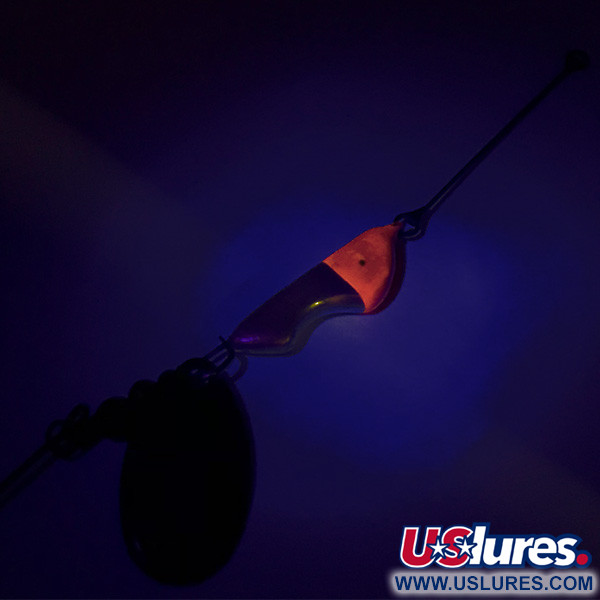  Erie Dearie Walleye Killer UV (світиться в ультрафіолеті), нікель/червоний, 14 г, до рибалки #8344