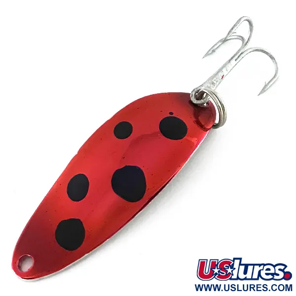 Seneca Little Cleo (Hula Girl), червоний/чорний/нікель, 10 г, блесна коливалка (колебалка) #8364