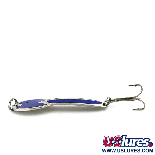 Glen Evans Loco 3, нікель/синій, 17 г, блесна коливалка (колебалка) #8367