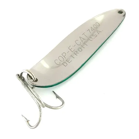 Eppinger Dardevle Cop-E-Cat 7400, нікель/зелений, 14 г, блесна коливалка (колебалка) #8392
