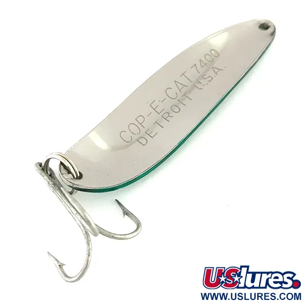 Eppinger Dardevle Cop-E-Cat 7400, нікель/зелений, 14 г, блесна коливалка (колебалка) #8392