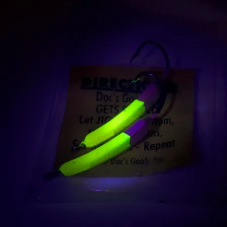 Doc's Goofy Jig джиги для зимової ловлі UV (світиться в ультрафіолеті), жовтий, 7 г, до рибалки #8396