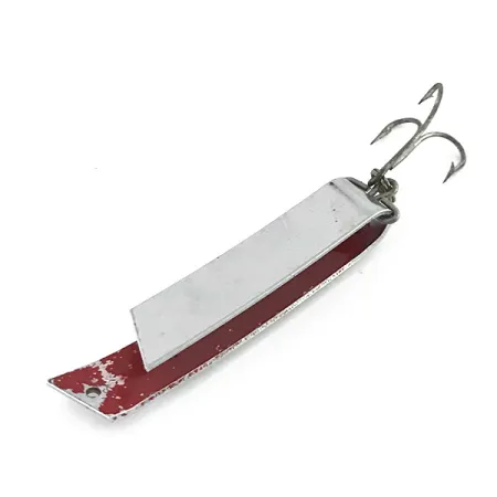 Luhr Jensen Super-Duper 509, нікель/червоний, 11 г, блесна коливалка (колебалка) #8413