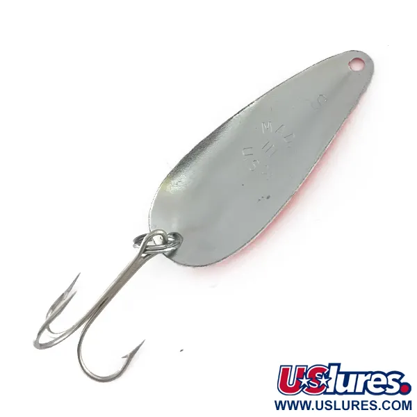 Worth Chippewa Steel Spoon, червоний/білий/нікель, 10 г, блесна коливалка (колебалка) #8414