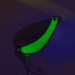 Acme K.O. Wobbler UV (світиться в ультрафіолеті), нікель/зелений, 21 г, блесна коливалка (колебалка) #8421