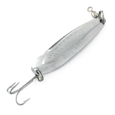 Luhr Jensen Krocodile DIE #4, карбований нікель, 19 г, блесна коливалка (колебалка) #8426