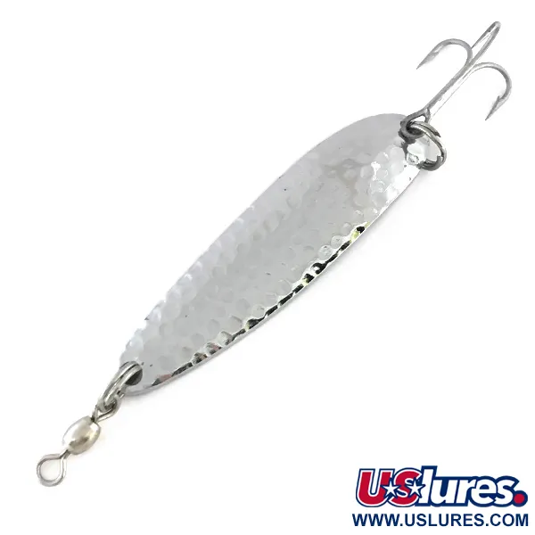 Luhr Jensen Krocodile DIE #4, карбований нікель, 19 г, блесна коливалка (колебалка) #8426