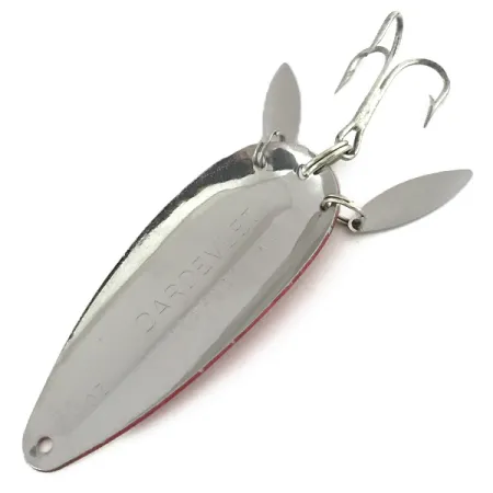 Eppinger Dardevle Dardevlet Klicker, червоний/білий/нікель, 21 г, блесна коливалка (колебалка) #8428