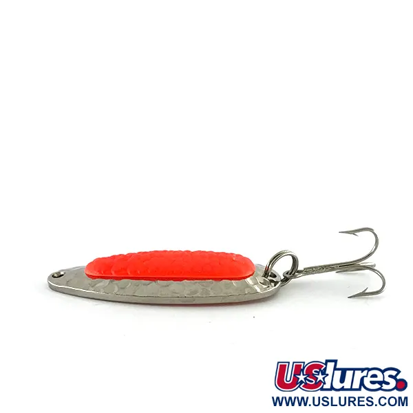 Blue Fox Pixee UV (світиться в ультрафіолеті), карбований нікель/помаранчевий, 14 г, блесна коливалка (колебалка) #8440