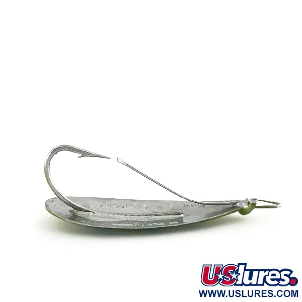  Незачіпляйка Johnson Silver Minnow, Зелений/оранжевий/нікель, 9 г, блесна коливалка (колебалка) #16039