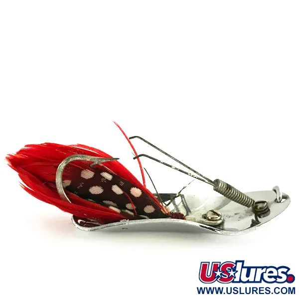Pflueger Chum 4, нікель/червоний, 19 г, блесна коливалка (колебалка) #8488