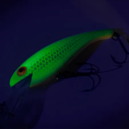 Cotton Cordell Deep Diver UV (світиться в ультрафіолеті), зелений/жовтий/помаранчевий, 7 г, воблер #8505