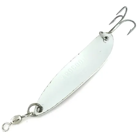 Luhr Jensen Krocodile DIE #5, білий/малиновий, 25 г, блесна коливалка (колебалка) #8508