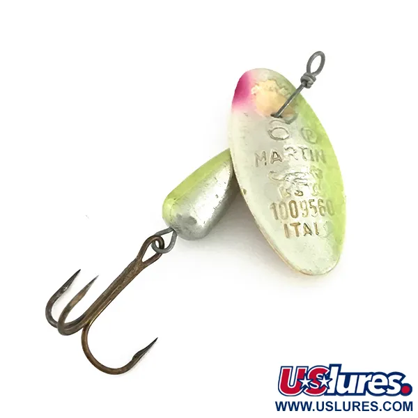  Panther Martin 6, срібло/шартрез, 6 г, блешня оберталка (вертушка) #8537