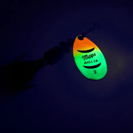 Mepps Aglia 2 dressed (з хвосту білки), райдужний, 4,7 г, блешня оберталка (вертушка) #8583