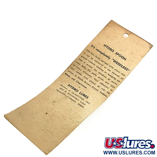 Hydro Lures Незачіпляйка Hydro Spoon, зелений, 17 г, воблер #8596