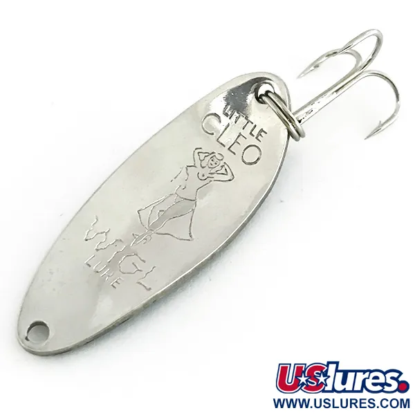 Seneca Little Cleo (Hula Girl), нікель/синій, 10 г, блесна коливалка (колебалка) #8608