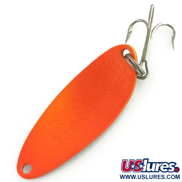Seneca Little Cleo (Hula Girl)​, нікель/помаранчевий, 10 г, блесна коливалка (колебалка) #8609