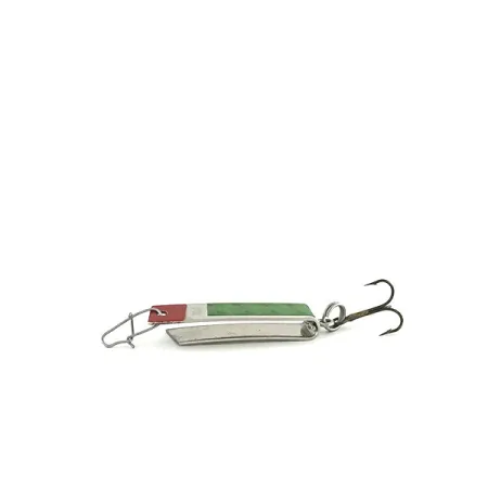 South Bend Super-Duper 502, нікель/червоний/зелений, 2,5 г, блесна коливалка (колебалка) #8620
