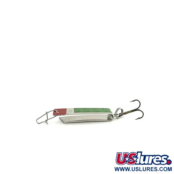 South Bend Super-Duper 502, нікель/червоний/зелений, 2,5 г, блесна коливалка (колебалка) #8620