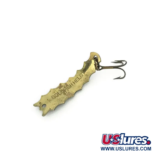 Al's gold fish Goldfish Helgy, чорний/червоні очі/золото, 4,5 г, блесна коливалка (колебалка) #8622