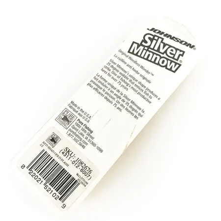 Незачіпляйка Johnson Silver Minnow, червоний/чорний/золото, 14 г, блесна коливалка (колебалка) #8625