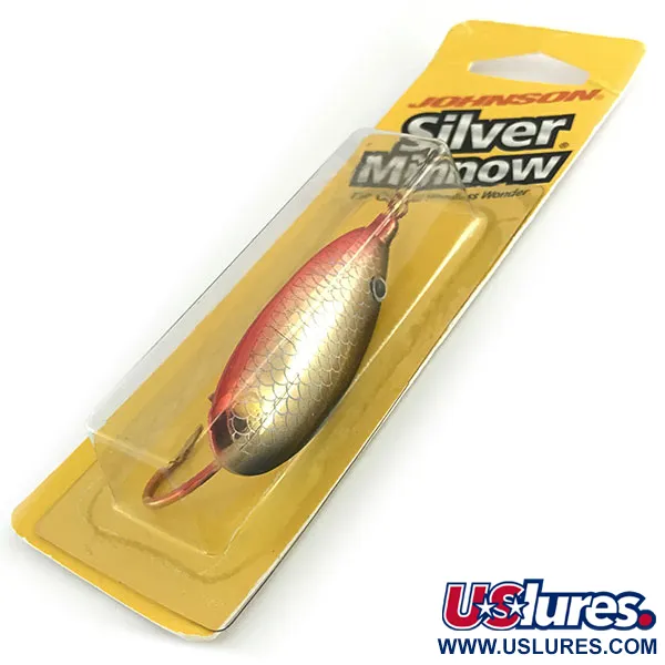  Незачіпляйка Johnson Silver Minnow, червоний/чорний/золото, 14 г, блесна коливалка (колебалка) #8625