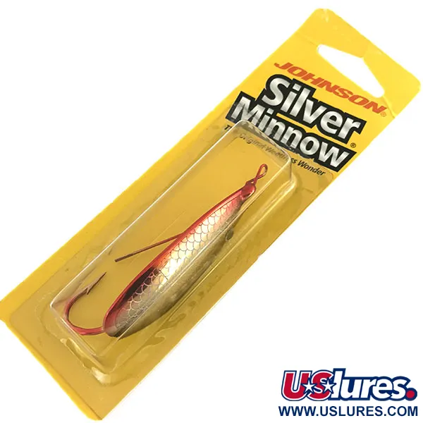  Незачіпляйка Johnson Silver Minnow, червоний/чорний/золото, 14 г, блесна коливалка (колебалка) #8625