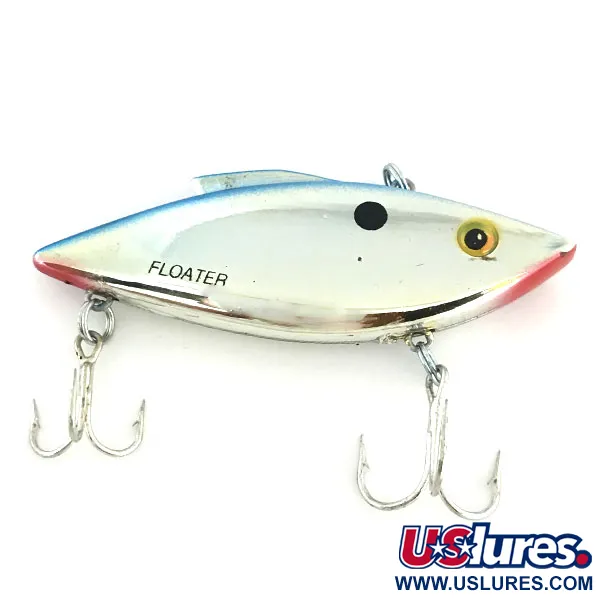  Bill Lewis Rat-L-Trap Floater, RT 258 Chrome Black Blue, 9,5 г, воблер #8637