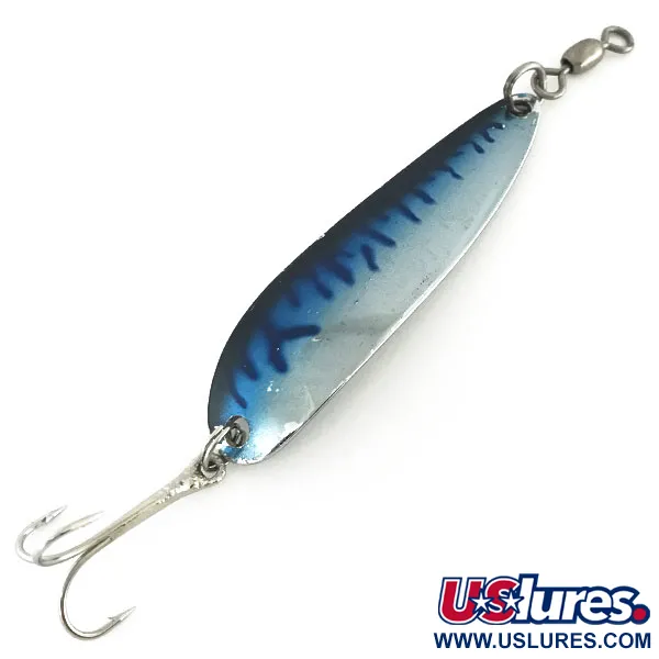Luhr Jensen Krocodile DIE #5, нікель/синій, 23 г, блесна коливалка (колебалка) #8639