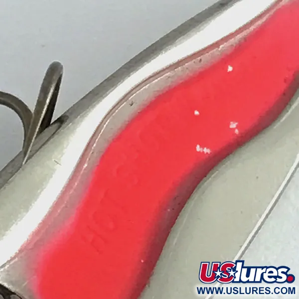 Luhr Jensen Hot Shot W UV (світиться в ультрафіолеті), нікель/рожевий, 4,5 г, блесна коливалка (колебалка) #8665