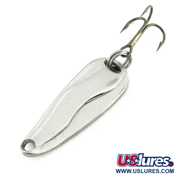 Luhr Jensen Hot Shot W UV (світиться в ультрафіолеті), нікель/рожевий, 4,5 г, блесна коливалка (колебалка) #8665