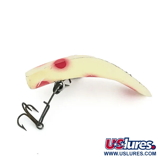 Yakima Bait FlatFish F6, білий/червоний, 3 г, воблер #8668