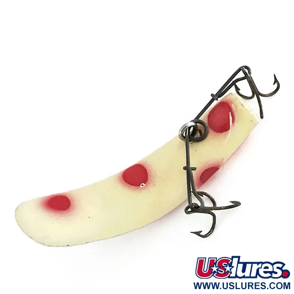 Yakima Bait FlatFish F6, білий/червоний, 3 г, воблер #8668