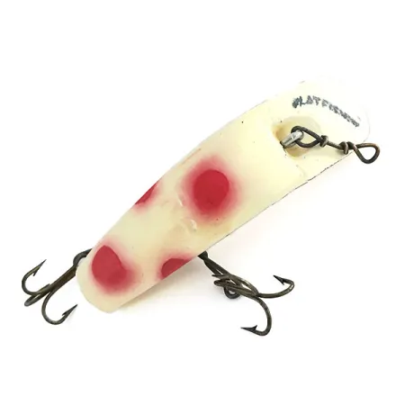 Yakima Bait FlatFish F6, білий/червоний, 3 г, воблер #8668