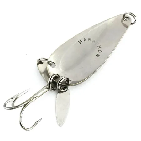 Marathon з пелюстками, нікель/червоний, 12 г, блесна коливалка (колебалка) #8682