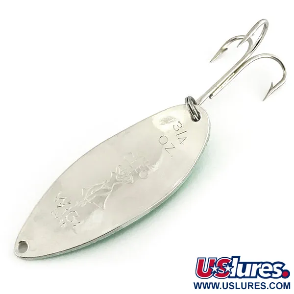 Seneca Little Cleo (Hula Girl, світиться в темряві), зелений/білий/нікель, 21 г, блесна коливалка (колебалка) #8684